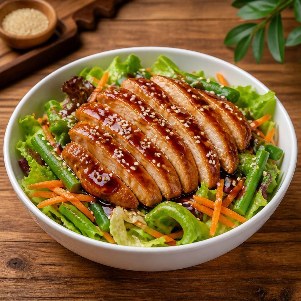 Chicken Teriyaki Salad Sushi Hiro menu salad ayam teriyaki